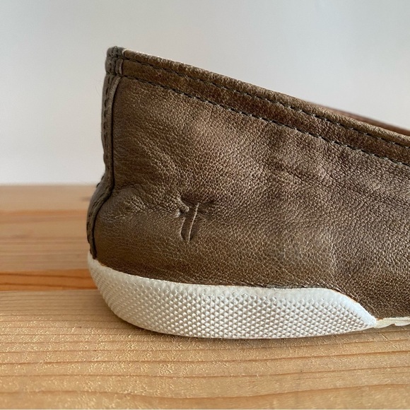 Frye Brown Leather Melanie Slip On Sneakers 10 - Picture 10 of 15